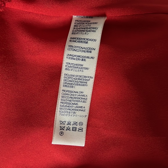 Rebecca Minkoff Red Dress Long Sleeve with Drawstring Waist - Picture 8 of 8